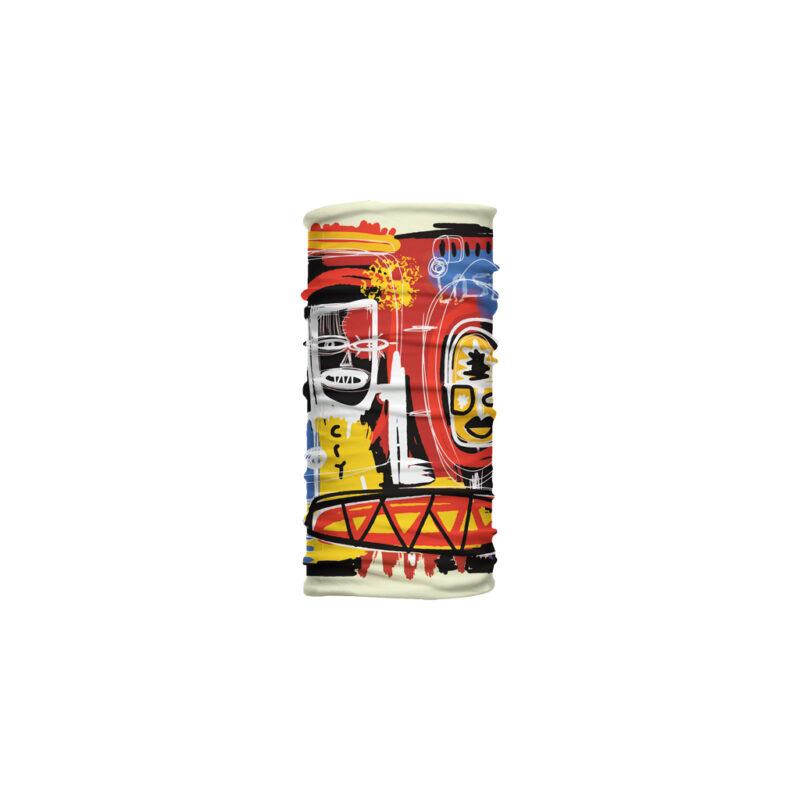 Cuello corto Picasso con arte abstracto en rojo, amarillo y negro. Inspirado en el estilo de Pablo Picasso, ideal para climas cálidos o urbanos.