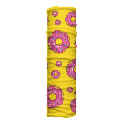 Cuello largo Sinso con diseño de rosquillas y colores brillantes. Microfibra transpirable ideal para clima frío y estilo divertido.