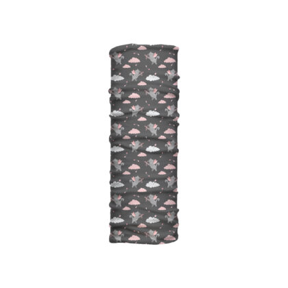 Cuello mediano Gatos de Venus con gatos ilustrados como Cupido entre nubes. Microfibra transpirable para climas cálidos y estilo tierno e irónico.