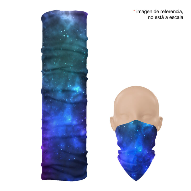 diseño extendido de la balaclava larga Space con galaxia y cielo nocturno