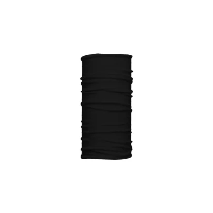Cuello corto negro sólido sin estampado