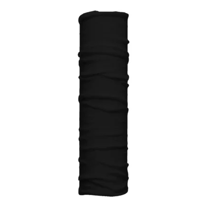 Cuello largo negro sólido sin estampado